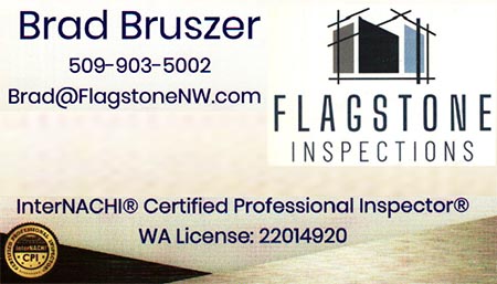 Brad Bruszer SOPHI Certified Home Inspector 509-903-5002