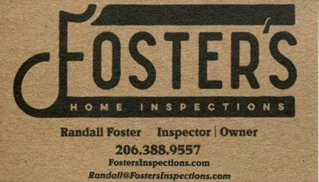 Randal Foster SOPHI Certified Home Inspector -206-388-9557