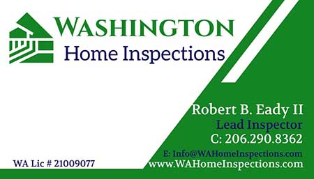 Robert B. Eady II SOPHI Certified Home Inspector 206-290-8362